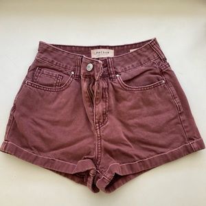 Pacsun mid rise short shorts